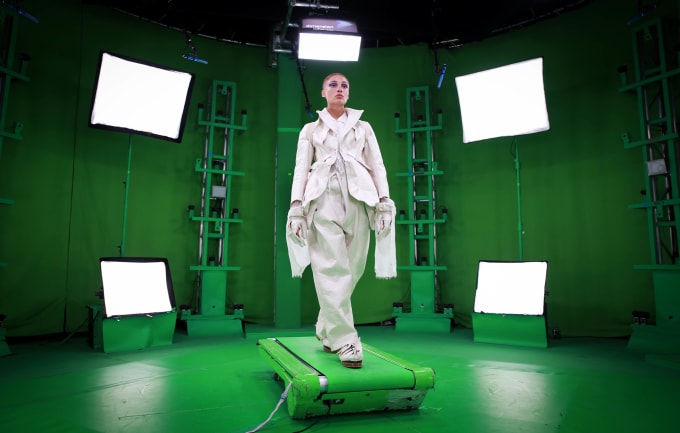 adwoa-aboah on the catwalk