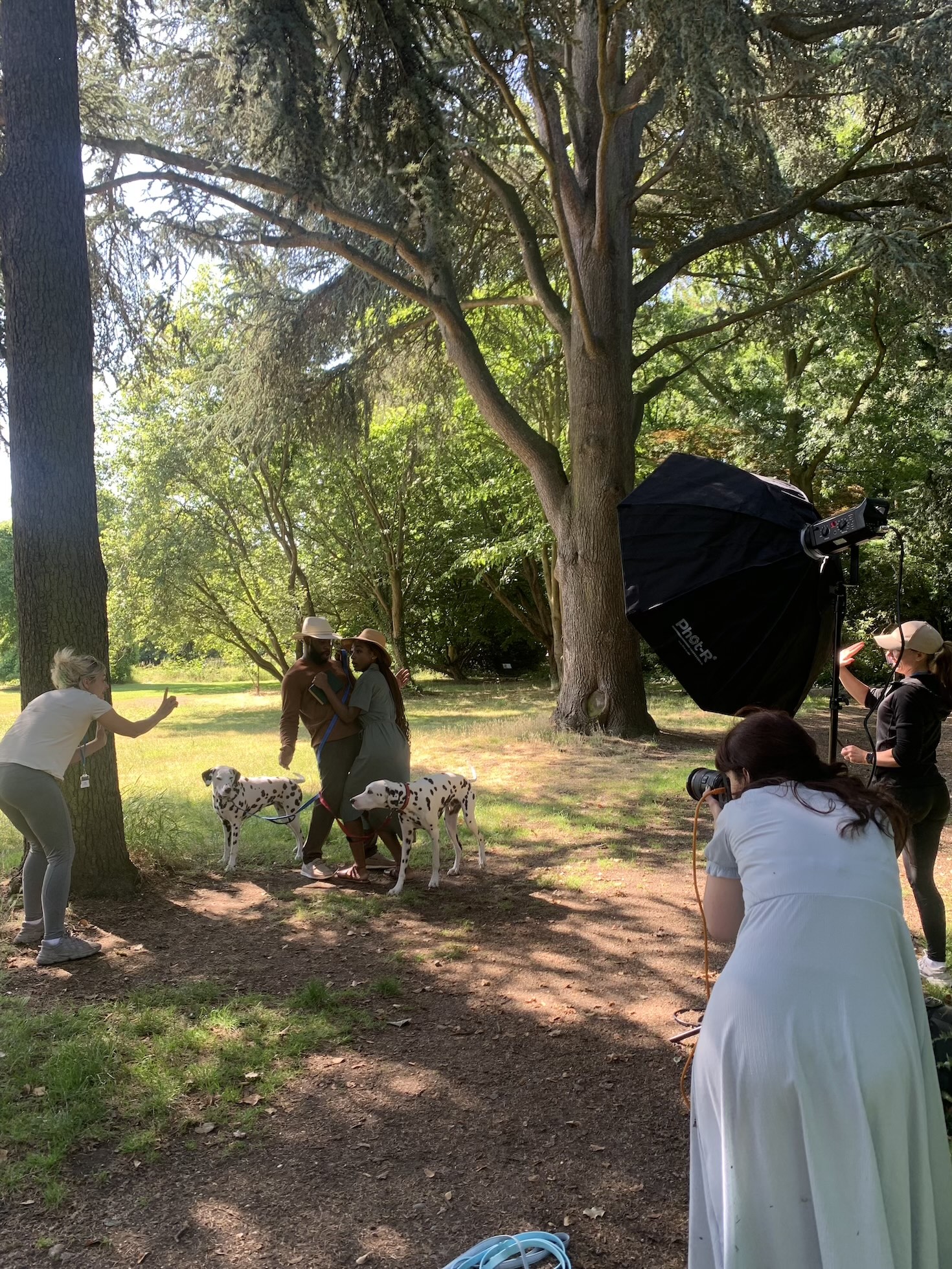 Photoshoot with a couple and their dogs